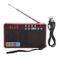 thumbnail image 1 of FM Bluetooth Radio Portable Radio Player with Telescopic Antenna FM87.5 - 108 MHz, 1 of 4