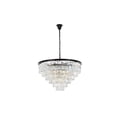 thumbnail image 3 of Urban Classic Sydney 33-Light Metal Royal Cut Chandelier in Matte Black, 3 of 7