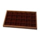 thumbnail image 5 of Bandeja organizadora de joyas de 24 rejillas, caja de almacenamiento de joyas, bandejas de joyería multifunción de gran capacidad prácticas de madera, 5 of 9