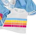 thumbnail image 4 of My Life As Pickleball Fashion Set for 18-inch Doll, 8 Pieces Included; Blue,  White Multicolor, 4 of 7