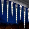 thumbnail image 3 of LightShow Diamond Sparkle Icicle Light String White, 3 of 3