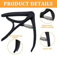 thumbnail image 3 of NANMELX Guitar Moving Capo Sliding Capo Adjustable Classical Capo with Silicone Pad Capo for Tuning Tone of String Instruments, 3 of 8