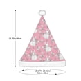 thumbnail image 3 of Cauagu Rabbit And Flower for Adult Christmas Hat,1-Pack Xmas Holiday Hat Santa Hat for Women & Men Festive Headwear Accessories Fit for Christmas/New Year/Party, 3 of 6