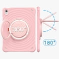 thumbnail image 6 of Dteck Case for iPad 11-inch (A16) 2025 /iPad 10th Generation 10.9 inch 2022,Heavy Duty Silicone + PC Case Shockproof Handle Grip Kickstand Cover with Shouldler Strap for iPad 10th/11th Gen,Pink, 6 of 9