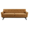 thumbnail image 3 of Modway Engage Performance Velvet Sofa in Cognac, 3 of 8