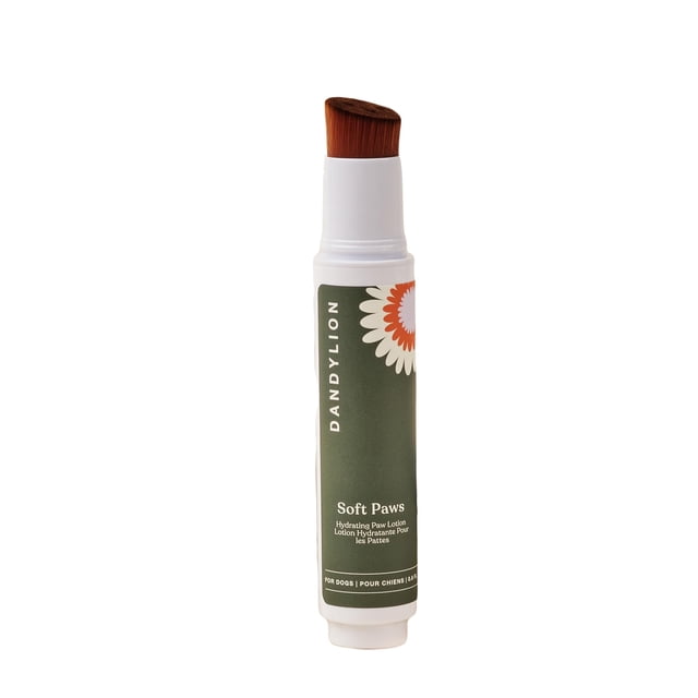 Loción hidratante para patas de perro Dandylion Soft Paws, 18 ml, con cepillo