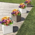 thumbnail image 4 of Artificial Fake Flowers, 6 Bundles Daisy Flowers Outdoor, UV Resistant Faux Flowers Shrubs, Artificial Plants for Indoor Outside Hanging Planter Home Wedding Office DIY Garden Porch Decor, Mix Color, 4 of 8