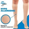 thumbnail image 6 of Compression Socks for Women & Men 20-30mmHg Beige Silicone Border, 4X-Large, 6 of 12