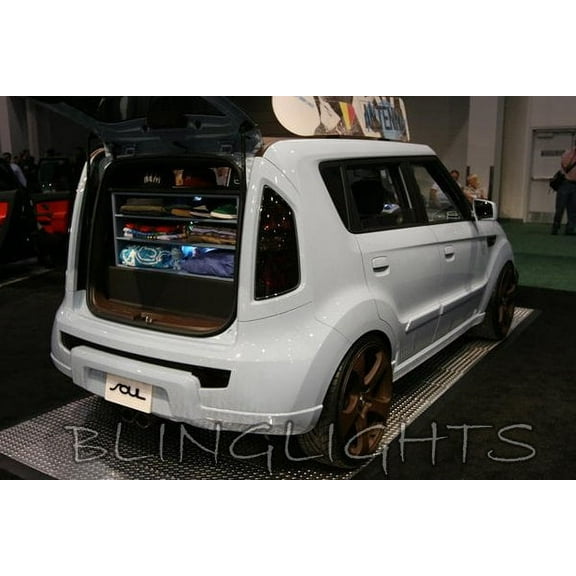For The BlingLights Brand Tinted Protective Taillight Film Covers for 2009-2013 Kia Soul