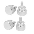 thumbnail image 1 of Unique Bargains Computer PC Case Fully Threaded Knurled Thumb Screws Silver Tone M3.5x7mm 4pcs, 1 of 1