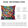 thumbnail image 5 of JEUXUS Boho Retro Rainbow Mushroom Pillow Covers - Vintage 70s Hippie Groovy Cute Abstract Mushroom Floral Throw Pillow Cover- Indoor &amp; Outdoor Fun Decor for Sofa, Couch, Bedroom, Living Room,, 5 of 5