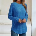 thumbnail image 5 of yillto Plus Size Sweaters for Womens Long Sleeve Ribbed Blouse Lightweight Knit Fall Sweater Tops S-5XL, 5 of 6