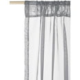 thumbnail image 1 of Safdie & Co. Curtain 2PK 86L Sheer Grey, 1 of 2
