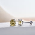 thumbnail image 5 of 1Ctx2 Lemon Yellow Moissanite Earring With Gra Certificate Cow Head Moissanite Earring Overtest Drill S925 Silver, 5 of 5