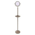 thumbnail image 5 of DMF-3/2X-ABR Floor Standing Make-Up Mirror 8 Inch Diameter with 2X Magnification and Shaving Tray, Antique Brass, 5 of 10