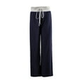 thumbnail image 6 of Womens Casual Wide Leg Sweatpants Drawstring High Waist Loose Yoga joggers Pants, 6 of 8