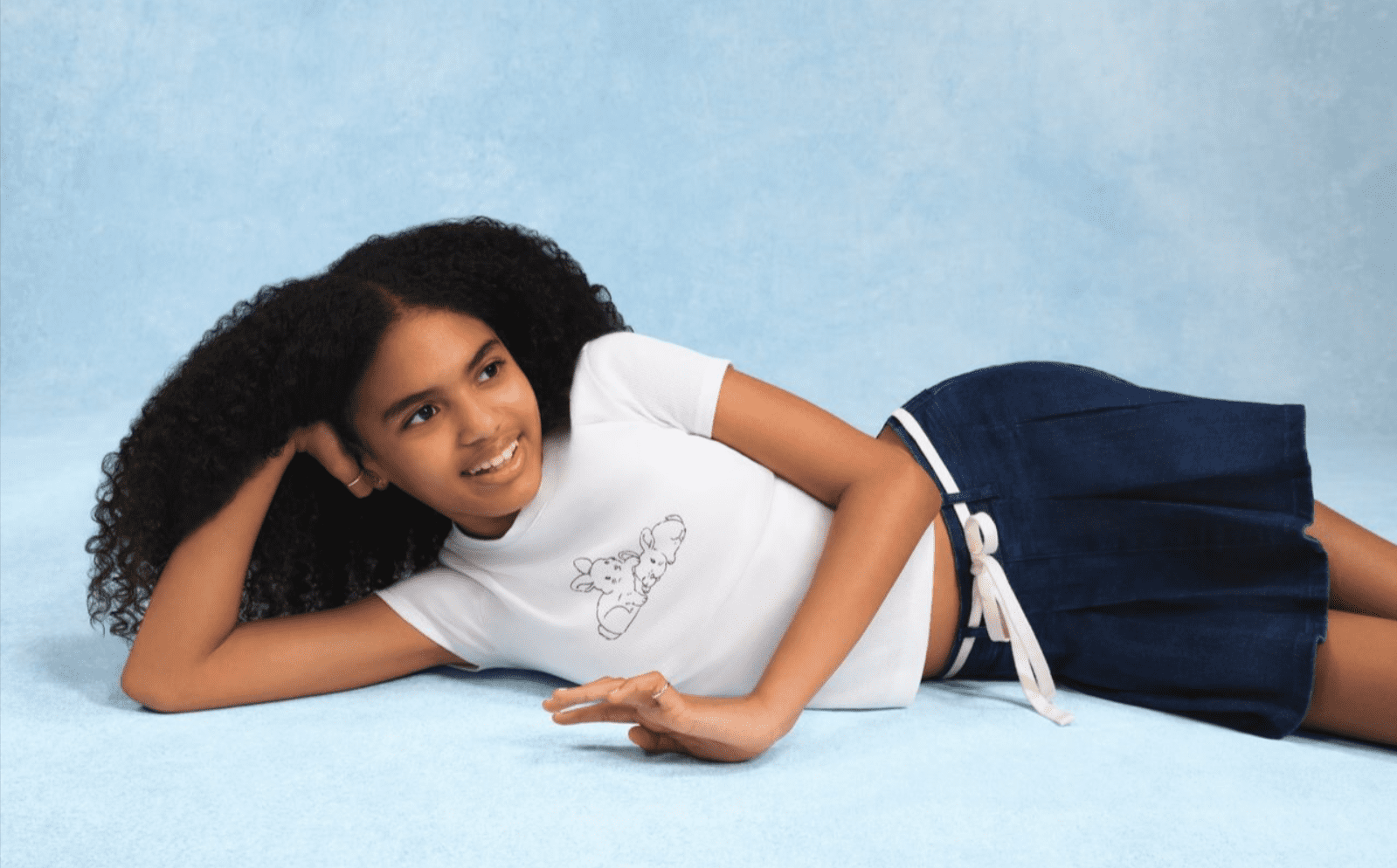 Weekend Academy Girls Graphic Baby Tee with Short Sleeves, Sizes 4-18