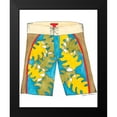 thumbnail image 2 of Unknown 20x24 Black Modern Framed Museum Art Print Titled - Surf Shorts I, 2 of 5