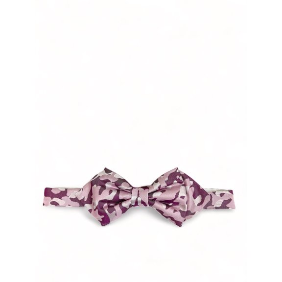 Pink Camouflage Silk Bow Tie by Paul Malone
