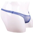 thumbnail image 5 of Jwputqe&nbsp;Thongs,Thongs For Men,Mens ThongsBreathable,Cooling,Solid,Low Waist,Polyester,Cotton,Blue,S, 5 of 8