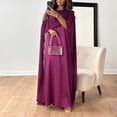 thumbnail image 2 of XIAOCHA Summer Flowy Maxi Dress for Women Solid Cape Sleeve Loose Formal Long Dresses, 2 of 4