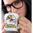 thumbnail image 2 of 3dRose, Funny Worlds Greatest Equestrian Women Cartoon, 15oz Two-Tone Green Mug, 2 of 7