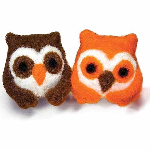 Dimensions Feltworks Learn Needle Felting Kit, Ball Owls