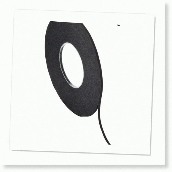 Black Crepe Graphic Art Tape - 1/16" x 648" Roll for Creative Projects