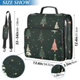 thumbnail image 2 of FORMRS Zipper Binder with Shoulder Strap 1.5-inch Ring 500 Sheet Capacity File Bag, Green Christmas Trees, 2 of 5