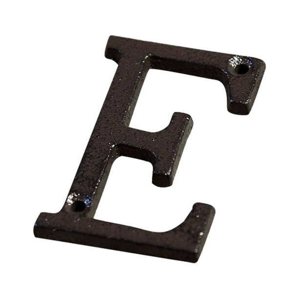 Ounissouiy Letras de Metal para casa, decoración de hierro impecable, placa para puerta, amplia aplicación, duradera y resistente al óxido, Type3 NO3
