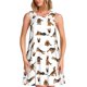 thumbnail image 1 of Fotbe German Shepherd Dog Vestido de Verano sin Mangas para Mujer – Vestido Midi Línea A, Estilo Camiseta Floral, Vestido Playero Casual y Fluido, 1 of 7