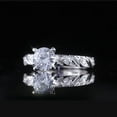 thumbnail image 3 of Dash Jewel 14K White Gold Plated 2 Ct Round Cut Diamond Wedding Ring - Stunning Criss Cross with Solitaire Accents - Engagement Ring for Women - A Timeless Piece to Cherish and Celebrate Forever, 3 of 3