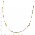thumbnail image 3 of 14K Yellow Gold Polished 16in Cross Rosary Necklace 16 Inch, 3 of 6