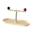 thumbnail image 2 of Estante para guardar llaves, organizador de joyas, bandeja decorativa moderna para escritorio, bandeja para guardar joyas, soporte para llaves en la amarillo, 2 of 8