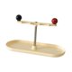 thumbnail image 2 of Estante para guardar llaves, organizador de joyas, bandeja decorativa moderna para escritorio, bandeja para guardar joyas, soporte para llaves en la amarillo, 2 of 8
