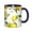 NavyBlue, variant on Lemon Fresh Coffee Mug Fun Custom Ceramic Mugs 11oz Black