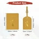 thumbnail image 3 of Conjunto de Funda para Pasaporte y Etiqueta de Equipaje Uxcell - Funda de Pasaporte de Privacidad Segura - Etiquetas de Maleta - [Cúrcuma - Cuero PU] Accesorios de Viaje, 3 of 7
