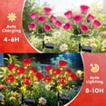 thumbnail image 6 of Qoosea Solar Lights Outdoor, 7 Heads Rose Flower Bud Solar Garden Lights Waterproof, Solar Flowers Lights for Yard Patio Garden Decor, 2 Pack Red, 6 of 9