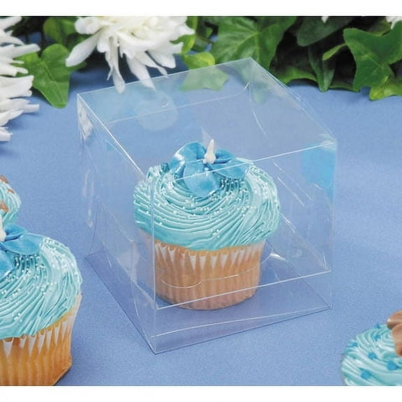 Victoria Lynn Cupcake Box - Clear - 3.5 inches - 12 pcs