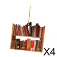thumbnail image 1 of 4xLibro Decoración Para árbol De Navidad Regalos Para Amantes De Los Libros Festivales De Oficina Ventana D, 1 of 10