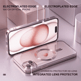 thumbnail image 6 of Entronix 2-in-1 Magnetic Shiny Clear Case Compatible with iPhone 15 Plus with Screen Protector, Rose, 6 of 7