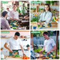 thumbnail image 5 of Yayeee Waist Apron with Pockets for Cooking Waterproof Half Server Aprons, Orange Fruit, 5 of 7