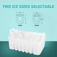 thumbnail image 3 of CROWNFUL Máquina para hacer hielo, 9 cubitos de hielo listos en 8 – 10 minutos, cubitos de hielo de bala de 25 libras en 24 horas, máquina de hielo eléctrica con cuchara y cesta, color negro, 3 of 5