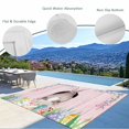 thumbnail image 3 of Easter Bunny Outdoor Rug for Patio/Deck/Porch, Non-Slip Large Area Rug 5 x 7 Ft, Eggs Cute Rabbit Pink Wooden Grain Farm Indoor Outdoor Rugs Washable Area Rugs, Reversible Camping Rug Carpet Runner, 3 of 8