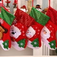 thumbnail image 4 of sweethay Calcetines colgantes de Navidad Tela de oso Chimenea Festival Medias Bolsas de regalo exquisitas Puerta de la pared del hogar de fiesta Kits de decoración para fiestas Anciano, 4 of 6