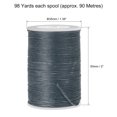 thumbnail image 2 of Uxcell 98 Yards 150D/0.8mm Leather Sewing Thread Polyester Waxed Cord, Dim Gray, 2 of 5
