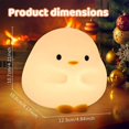 thumbnail image 6 of Cute Duck Night Light for Kids,Duck Squishy Lamp for Girls,Super Cute & Soft Touch Silicone Lamp for Bedrooms Nursery,Unique Kids Room Decor Gift Toy for Boys Girls Women(2 Levels), 6 of 9