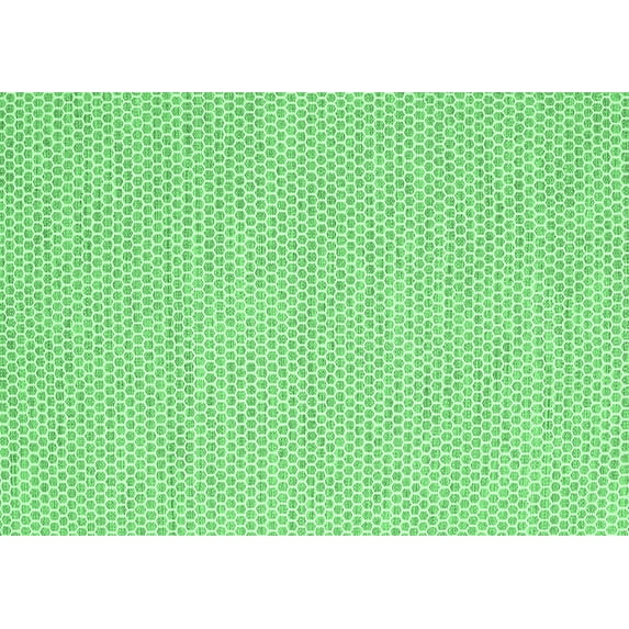 Ahgly Company Indoor Rectangle Solid Emerald Green Modern Area Rugs, 4' x 6'