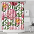 thumbnail image 2 of Waterproof Pioneer Shower Curtain 84x72 Inch Polyester Unique Colorful Floral Shower Curtain for Bathroom Hotel Home Decor with 12 Plastic Hooks, 2 of 5