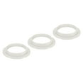 thumbnail image 1 of Uxcell E26 Light Socket Rings Lamp Shade Holder Adapter Ring for Light Fixtures White 3 pack, 1 of 5